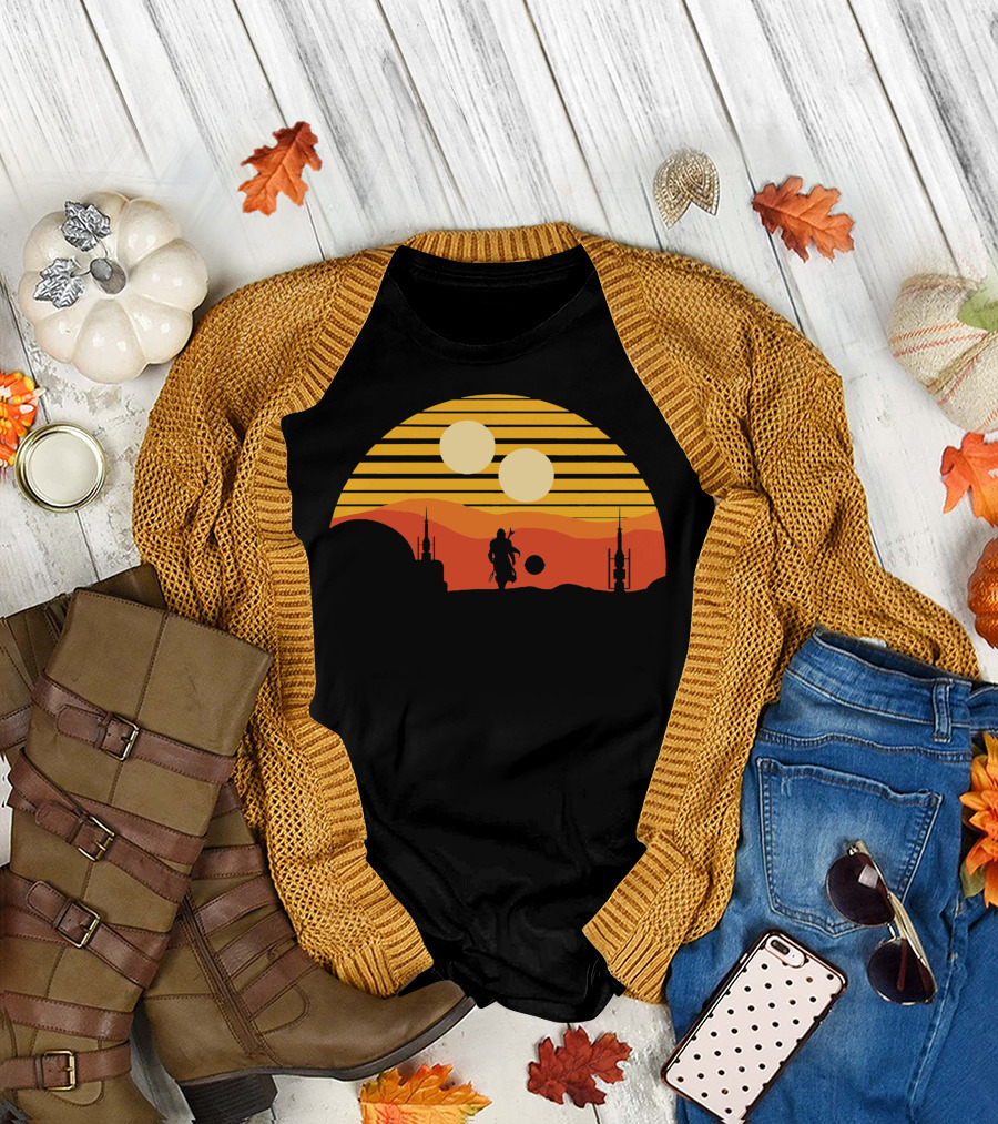 Only Today Two Suns Desert Warrior Scene T-Shirt
