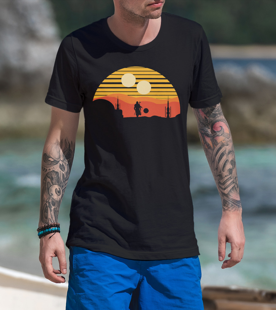 Only Today Two Suns Desert Warrior Scene T-Shirt