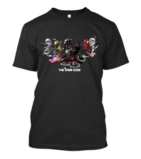 The Dark Side Only Today Stormtrooper Darth Vader Boba Fett Darth Maul T-Shirt