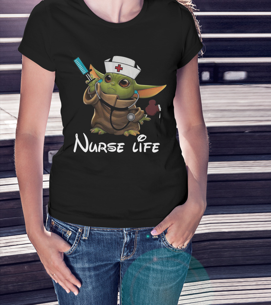 Nurse Life Baby Alien Syringe T-Shirt