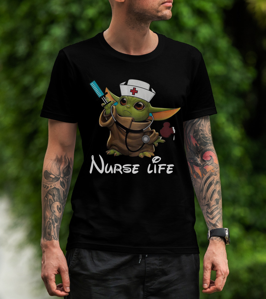Nurse Life Baby Alien Syringe T-Shirt