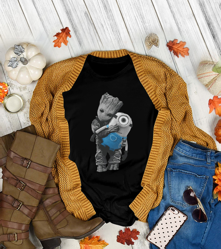 Only Today Groot Hugging Minion T-Shirt
