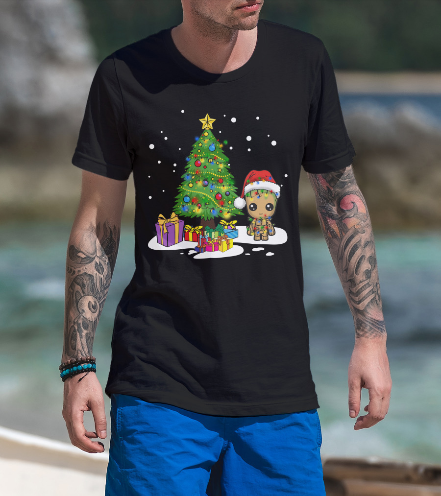 Only Today Christmas Tree Santa Hat Gifts T-Shirt