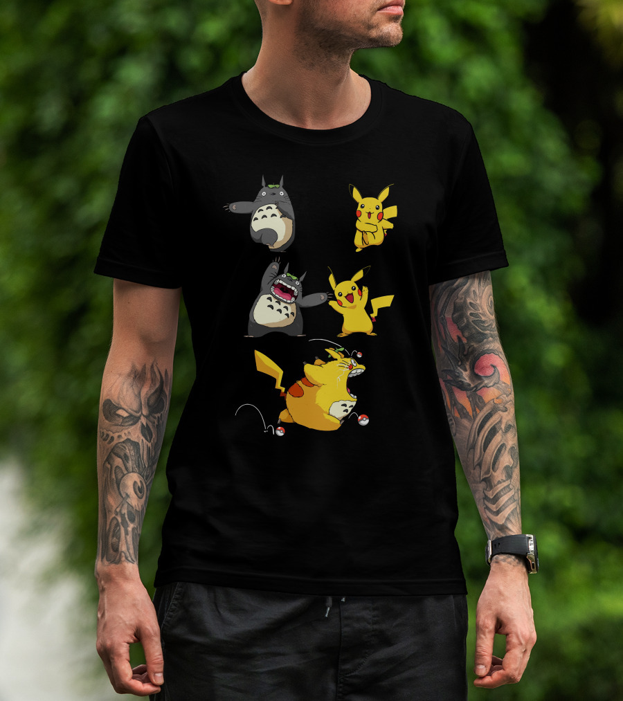 Pikachu Totoro Mashup T-Shirt