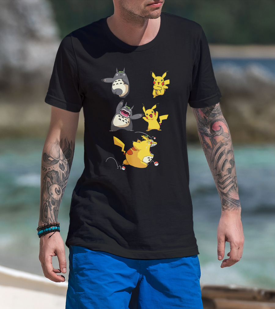 Pikachu Totoro Mashup T-Shirt