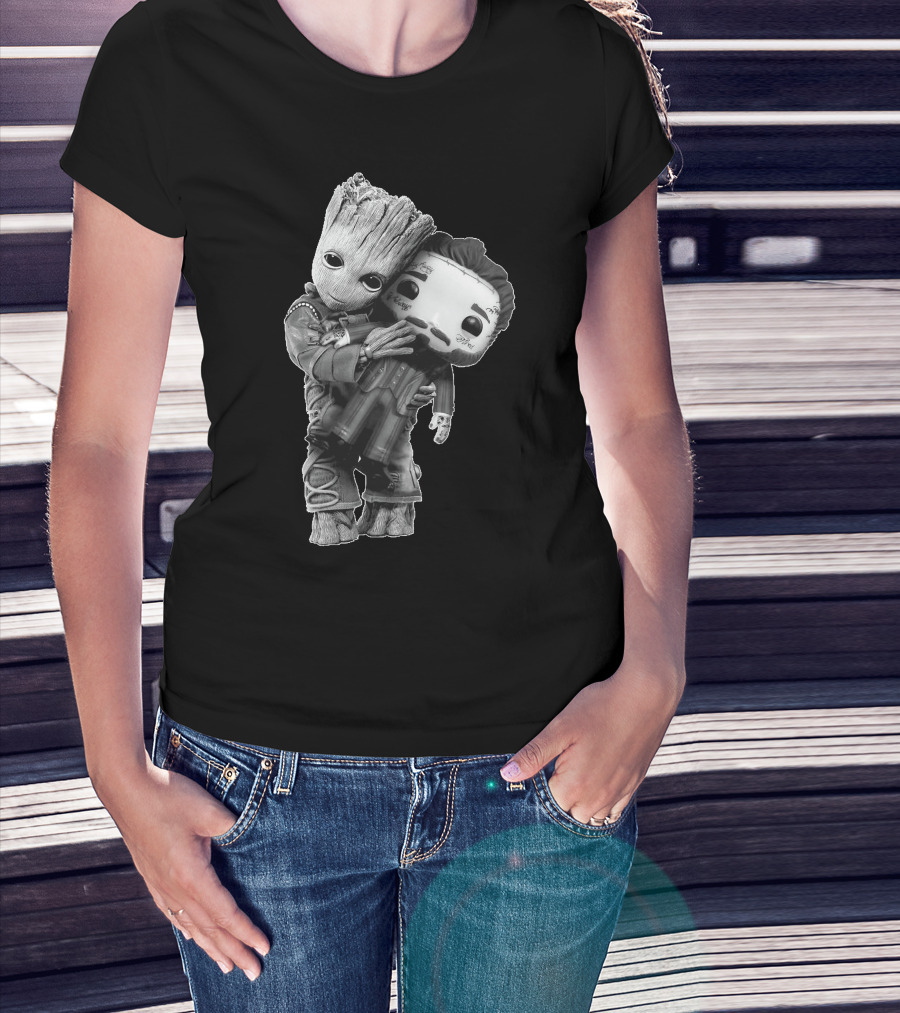Baby Groot Hugging Funko Pop Doll T-Shirt