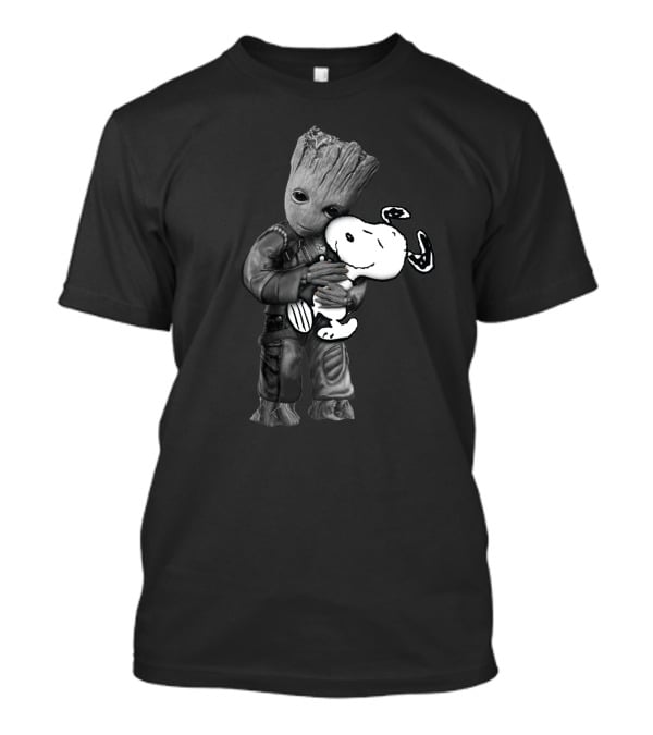 Groot Hugging Snoopy T-Shirt