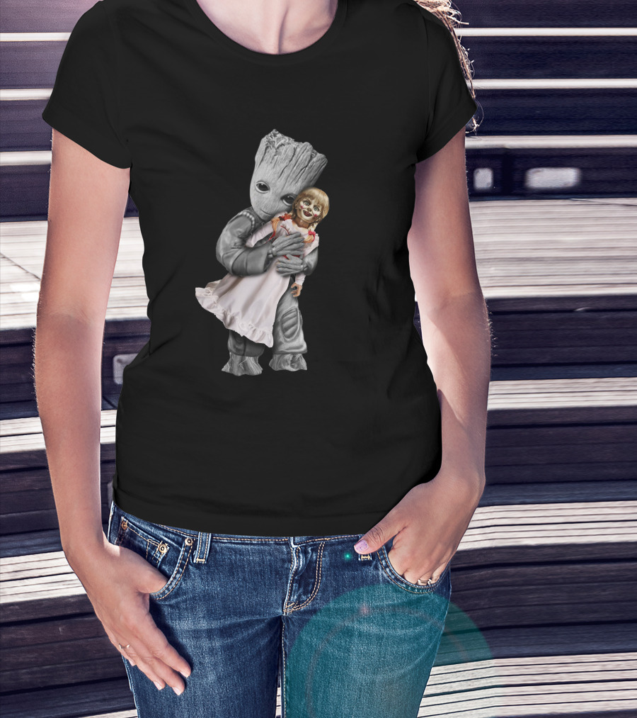 Groot Hugging Annabelle Doll T-Shirt