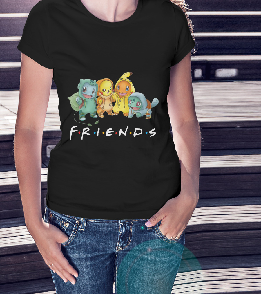 Friends Only Today Pokemon Crossover T-Shirt