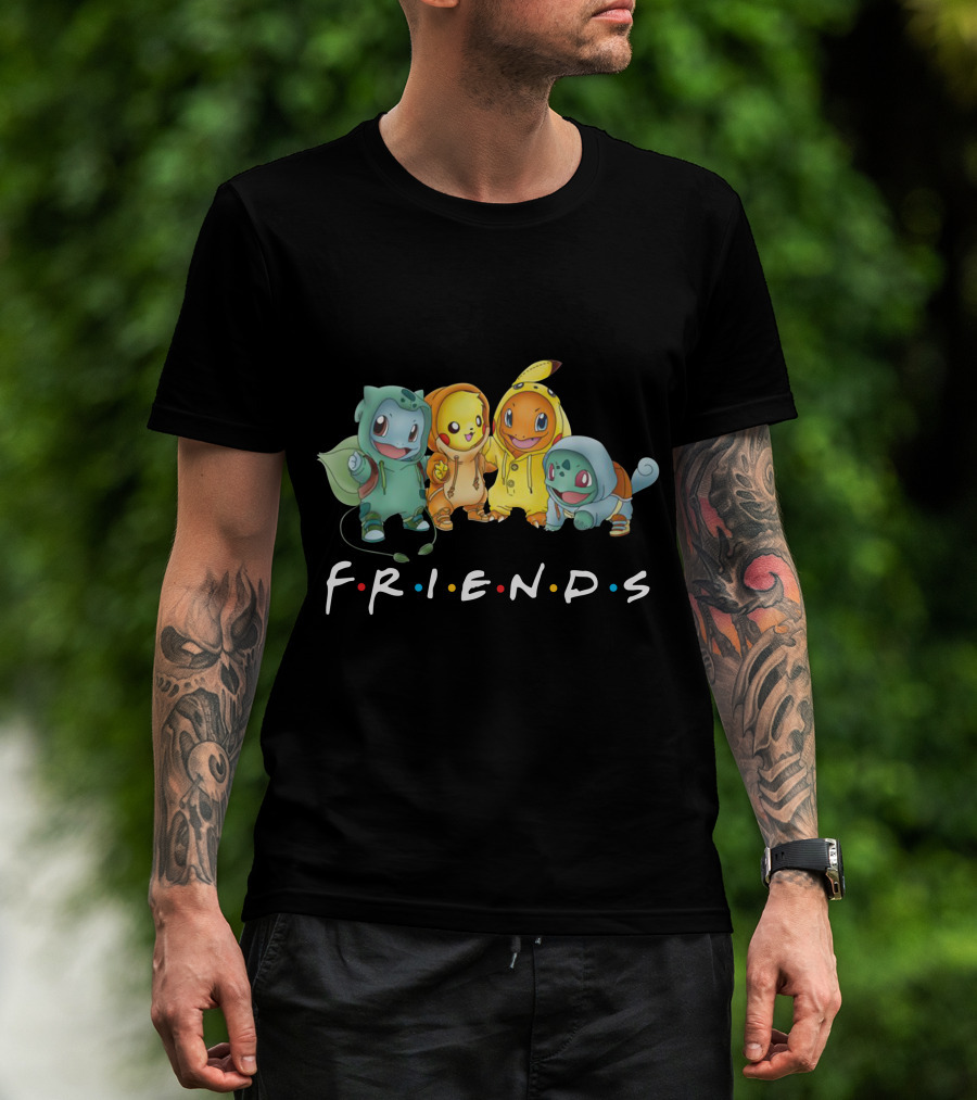 Friends Only Today Pokemon Crossover T-Shirt
