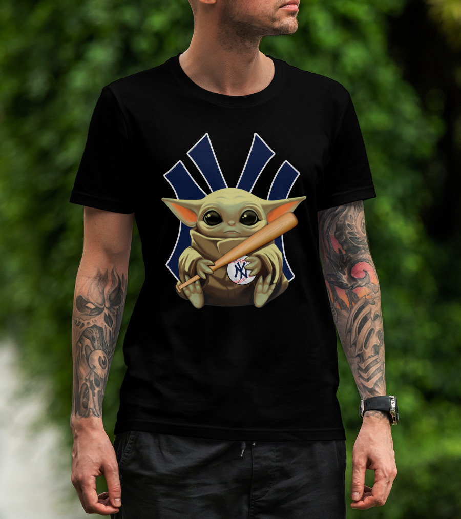 Baby Alien Baseball Team Logo Crossover T-Shirt