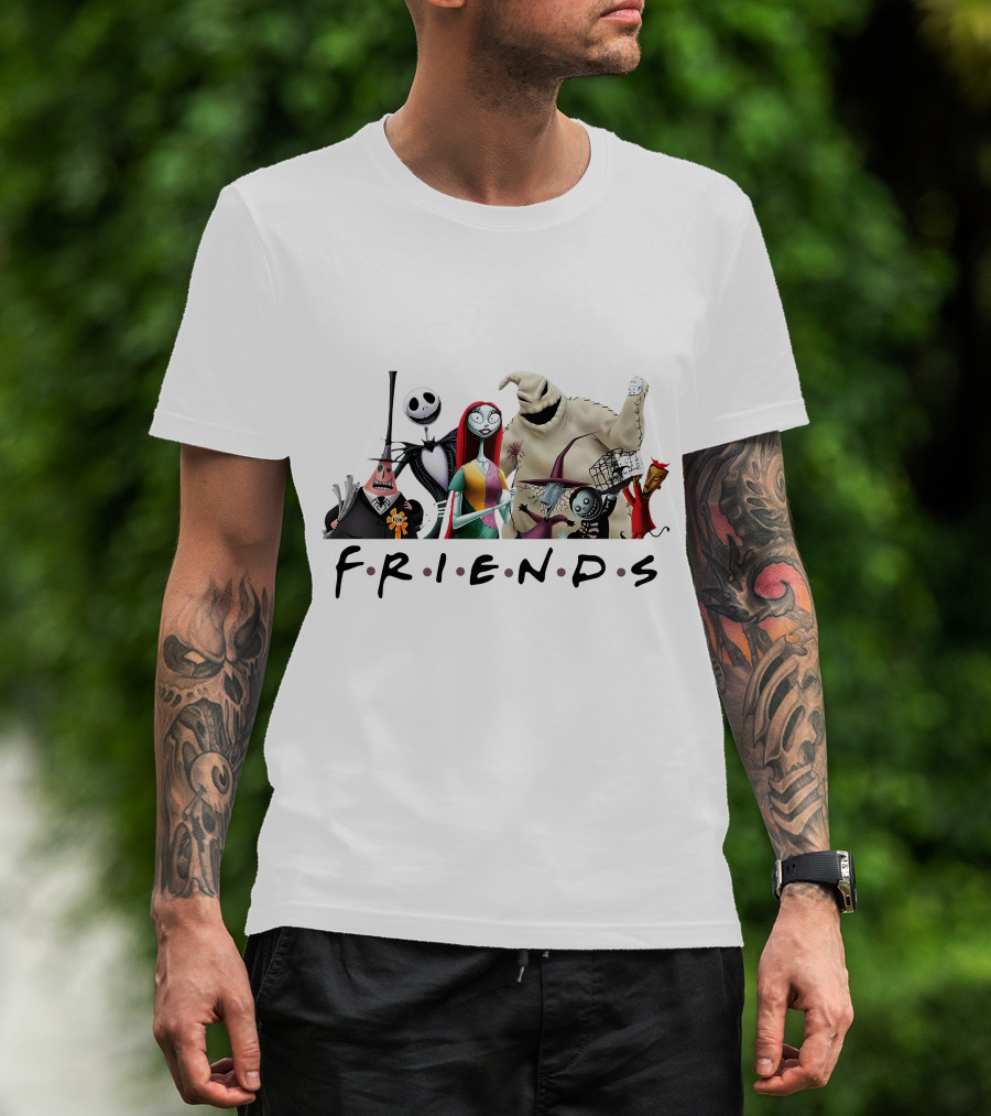 Friends Nightmare Before Christmas Characters ZN746 T-Shirt