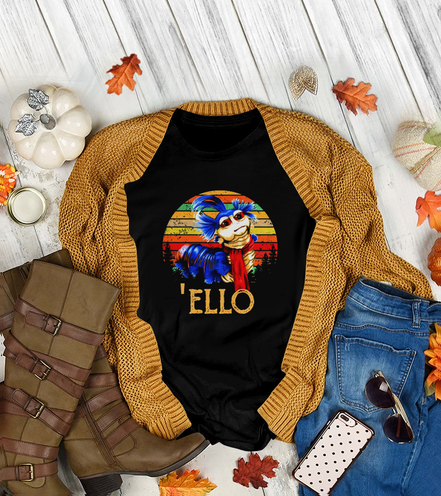 Labyrinth 'Ello Worm Retro Sunset T-Shirt