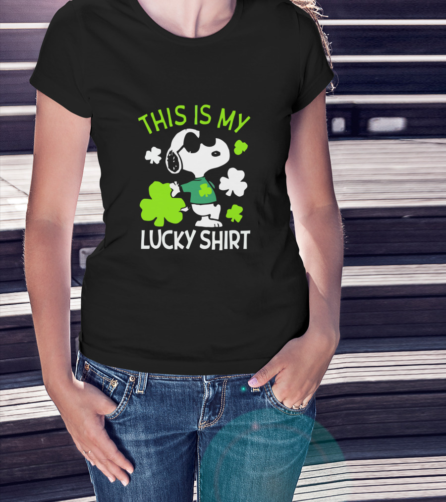 Peanuts Snoopy This Is My Lucky St Patrick T-Shirt