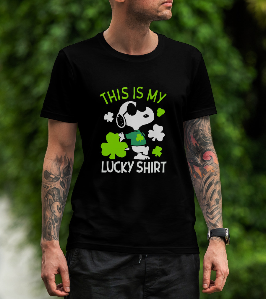 Peanuts Snoopy This Is My Lucky St Patrick T-Shirt