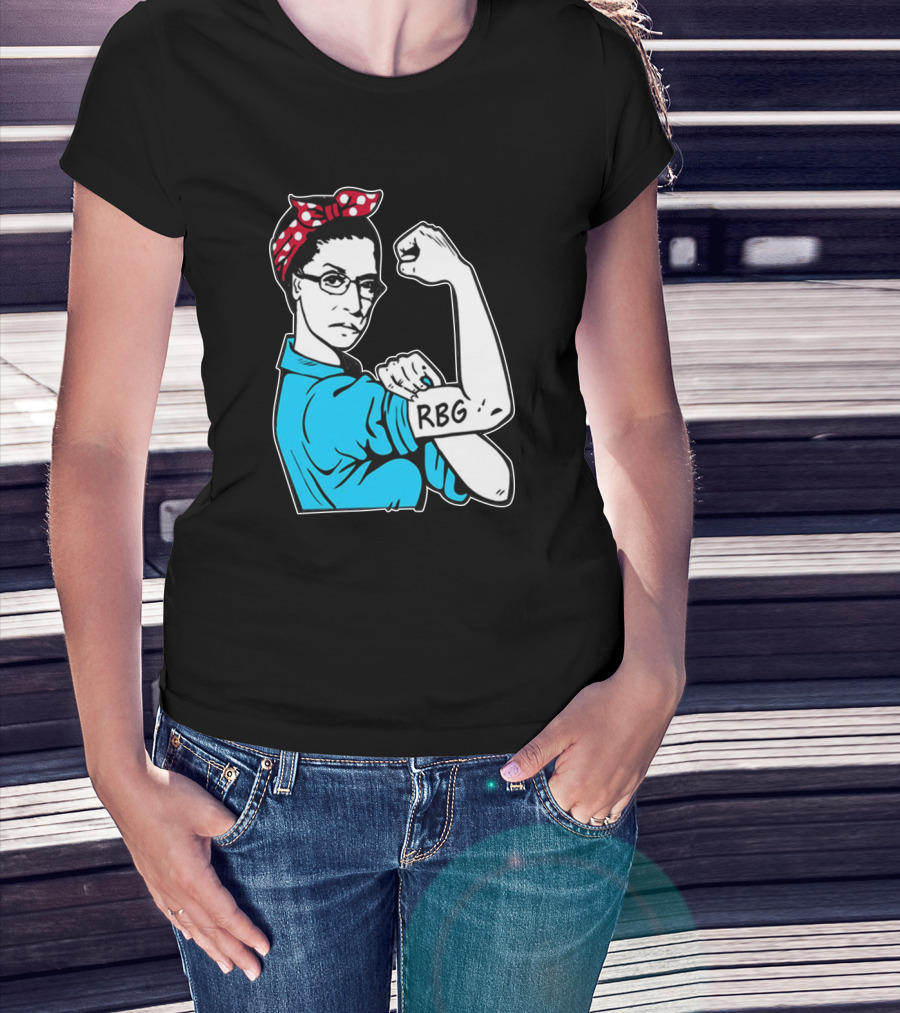 RBG Unbreakable Ruth Bader Ginsburg Feminist Icon Dissent Rosie The Riveter T-Shirt