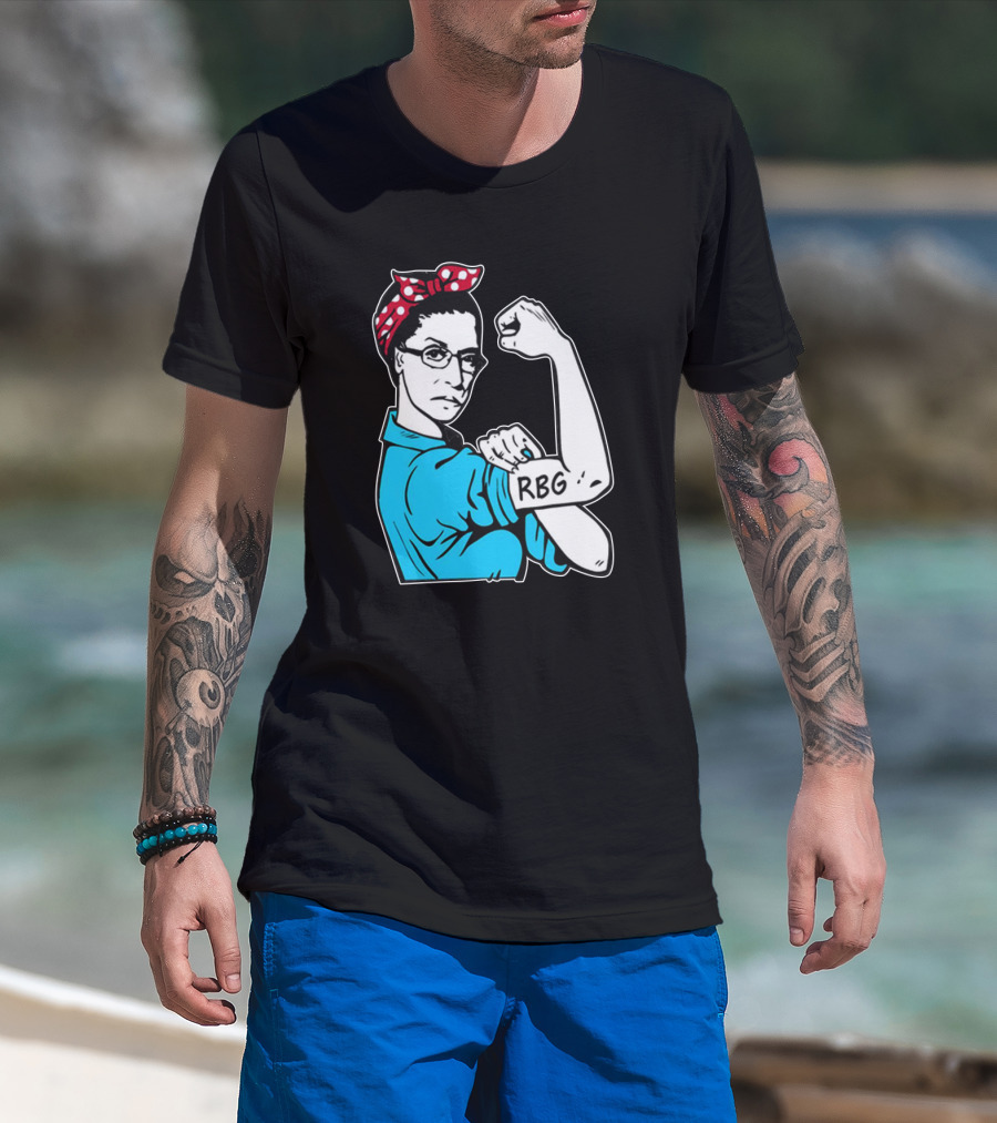 RBG Unbreakable Ruth Bader Ginsburg Feminist Icon Dissent Rosie The Riveter T-Shirt