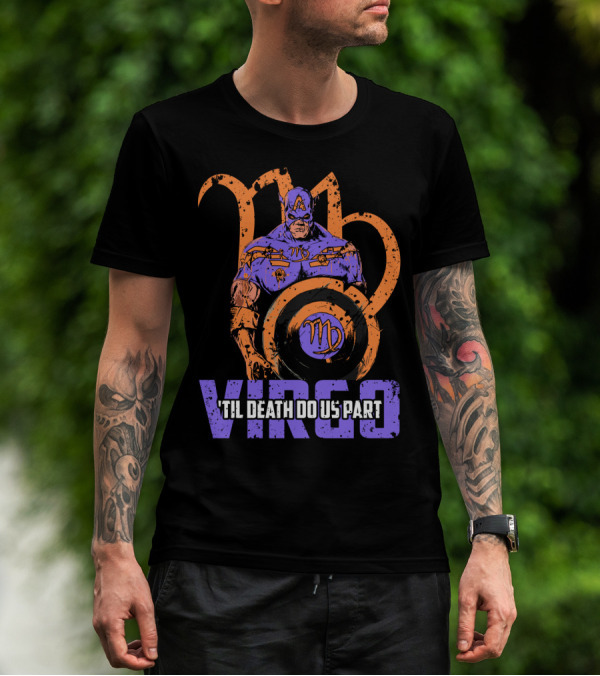 Virgo Captain America 'Til Death Do Us Part Marvel Zombie T-Shirt