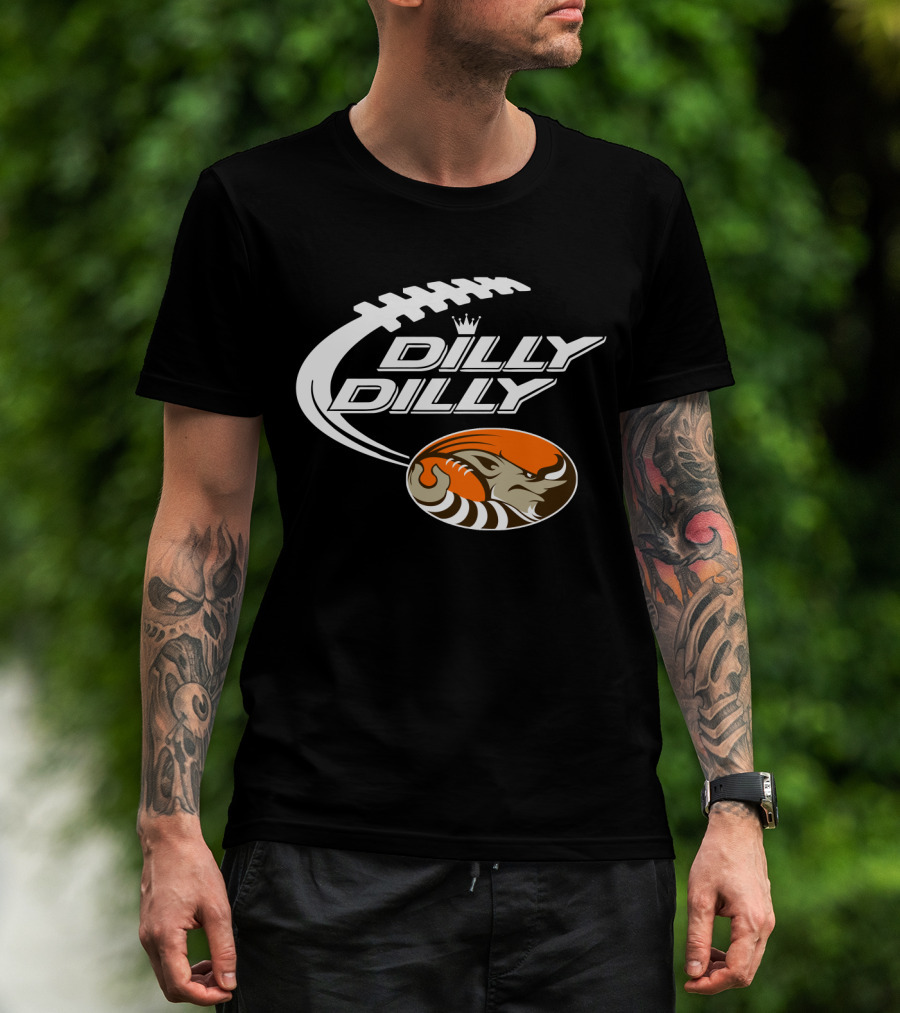 Cleveland Browns Dilly Dilly Football Helmet Bud Light T-Shirt