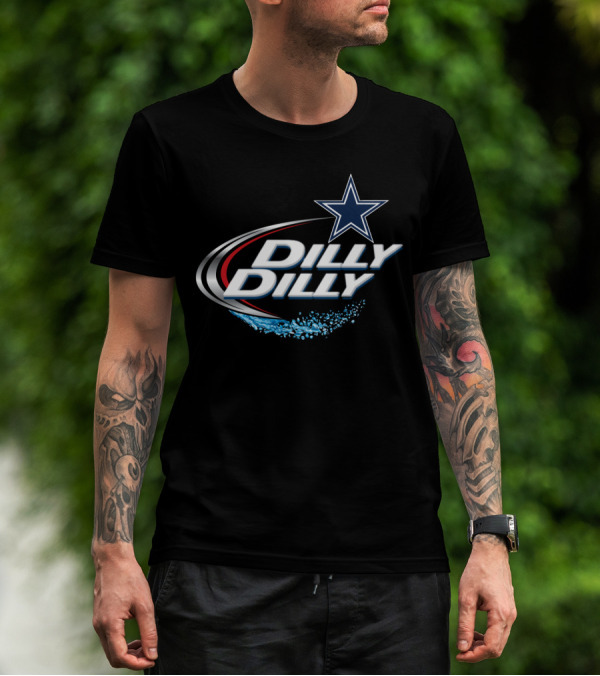 Dallas Cowboys Dilly Dilly Nfl Fans Star Blue Splash T-Shirt