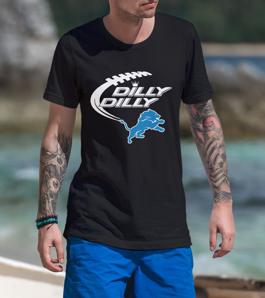 Detroit Lions Dilly Dilly Bud Light Football Lions T-Shirt
