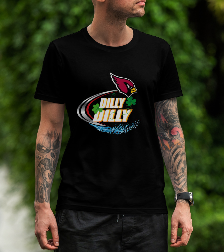 Dilly Dilly Arizona Cardinals Shamrock Splash T-Shirt