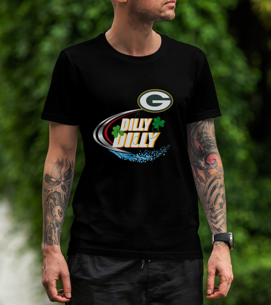 Green Bay Packers Dilly Dilly Clover Splash T-Shirt