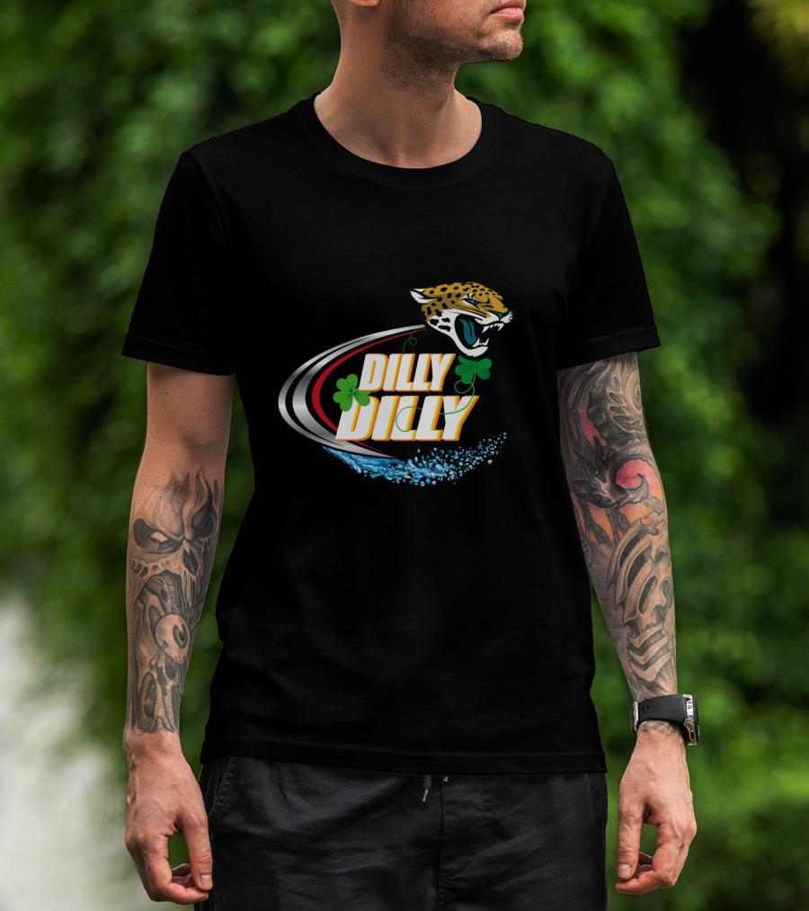 Dilly Dilly Jacksonville Jaguars Clover Splash T-Shirt