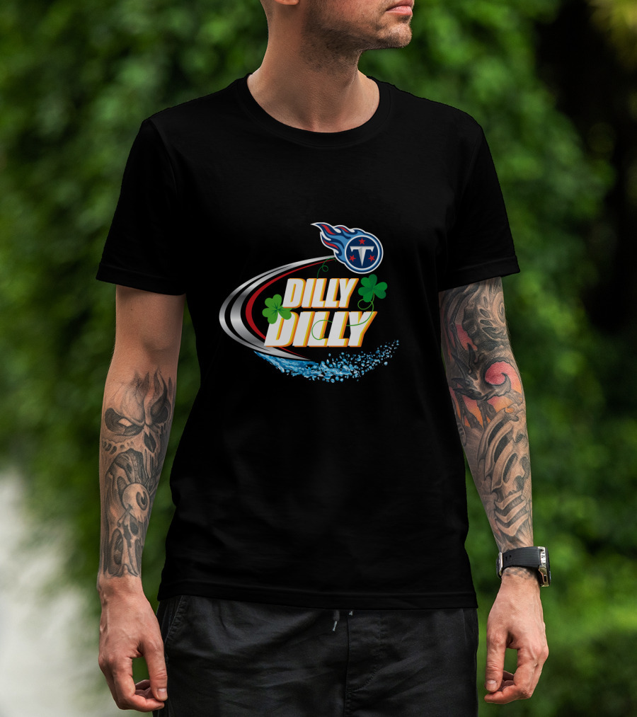 Dilly Dilly Tennessee Titans Football Clover Splash T-Shirt