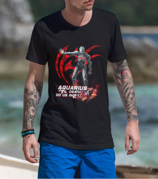 Aquarius Til Death Do Us Part Ultron Fire Symbol Marvel Fans T-Shirt
