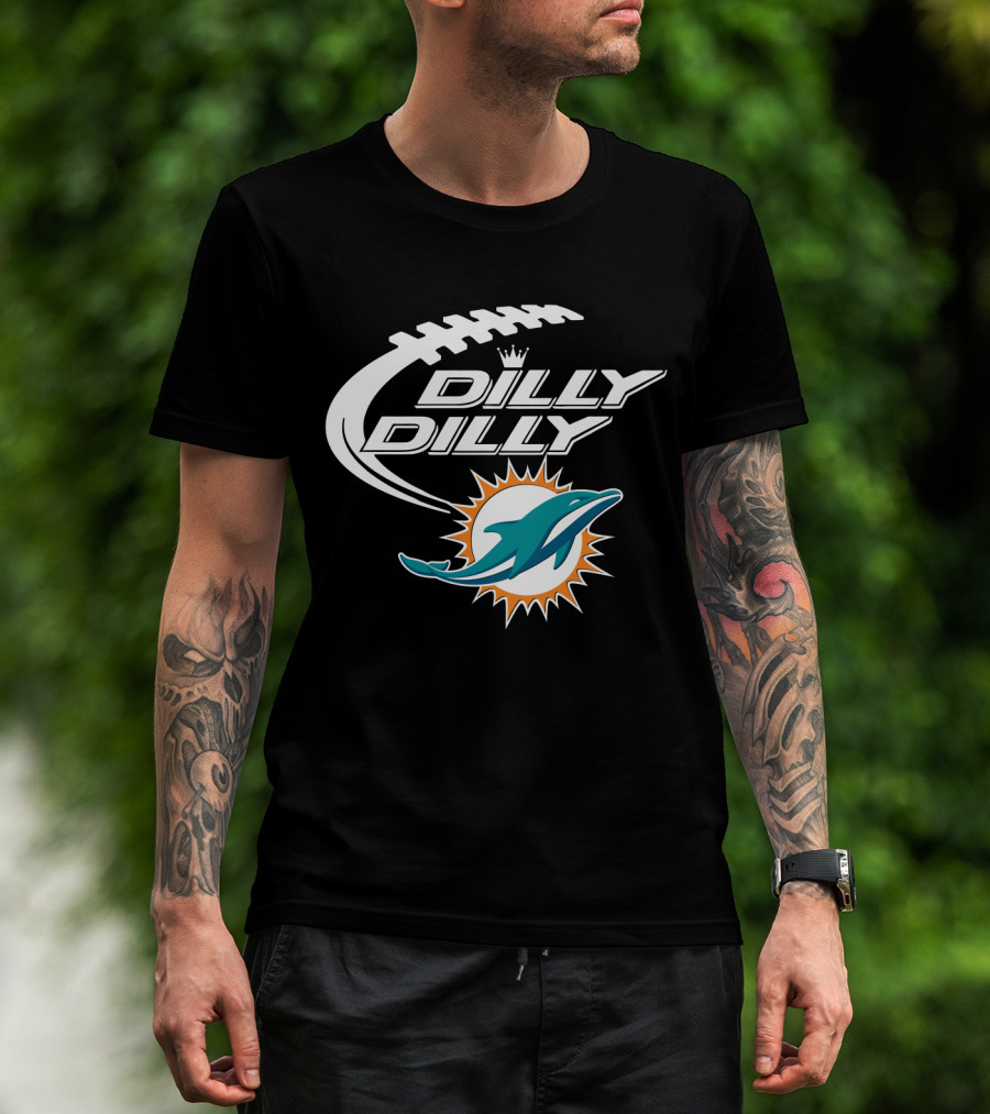 Dilly Dilly Miami Dolphins Bud Light Football T-Shirt