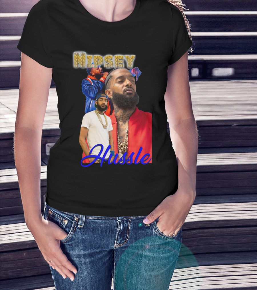 Nipsey Hussle Retro Rap Legends Iconic Collage T-Shirt