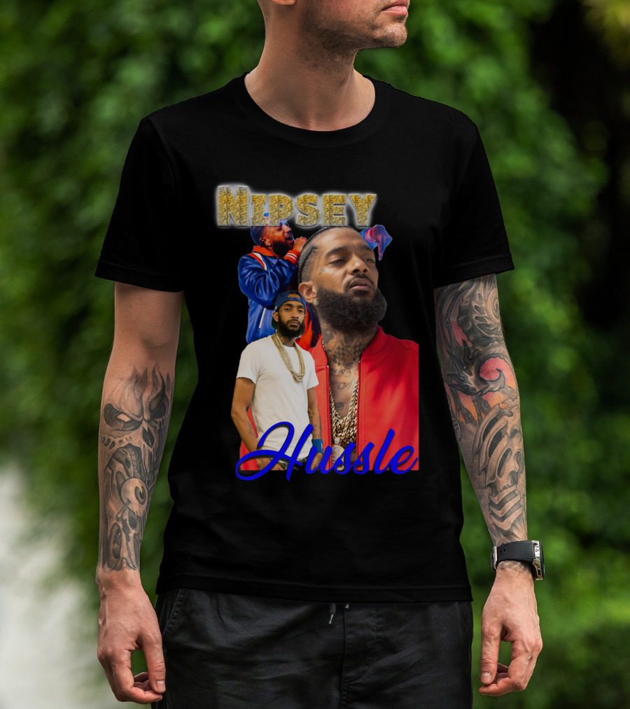 Nipsey Hussle Retro Rap Legends Iconic Collage T-Shirt