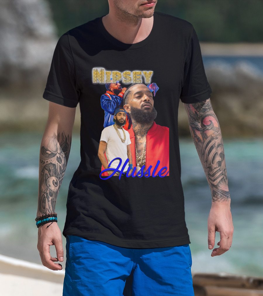 Nipsey Hussle Retro Rap Legends Iconic Collage T-Shirt