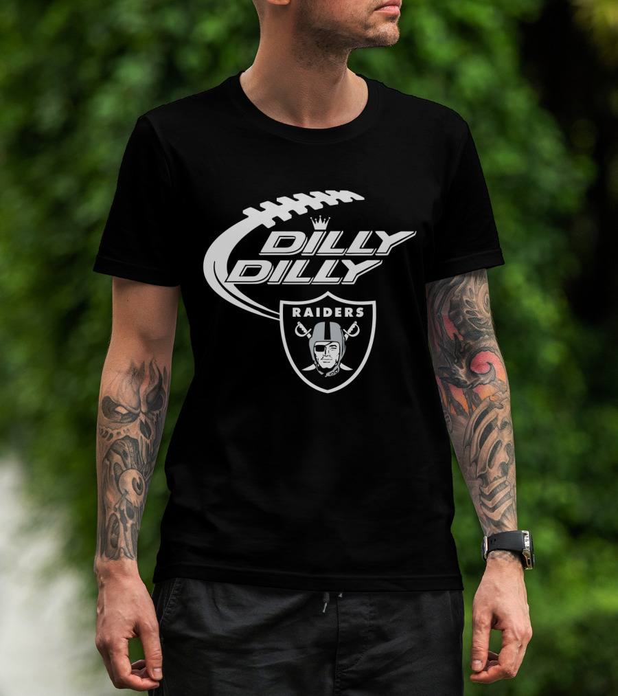 Oakland Raiders Dilly Dilly Bud Light Football Theme T-Shirt