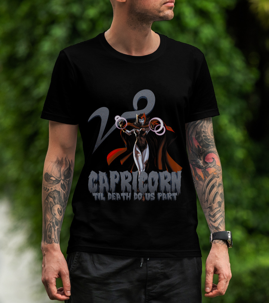 Capricorn Til Death Do Us Part Scarlet Witch Marvel Fans T-Shirt