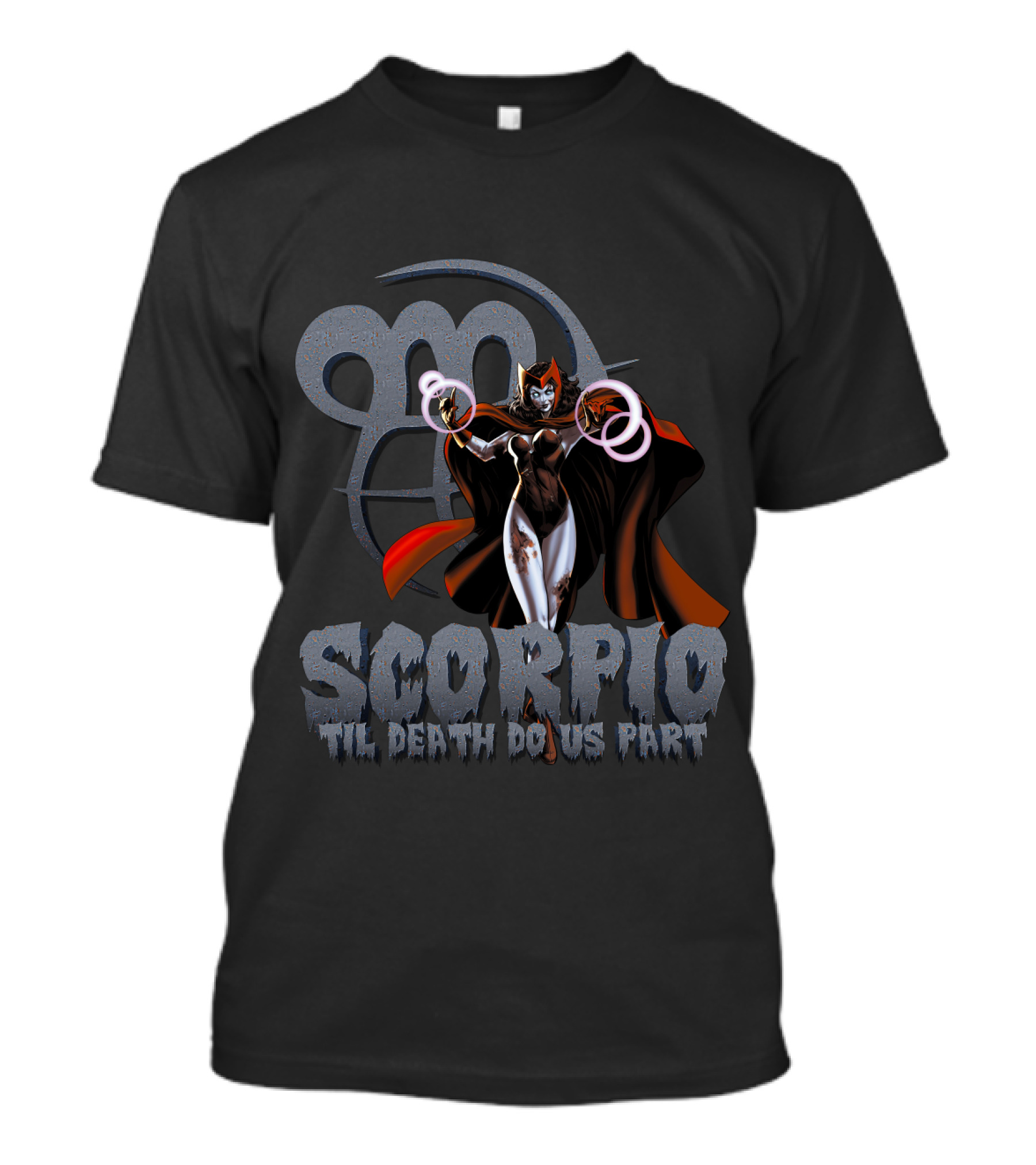 Scarlet Witch Scorpio Til Death Do Us Part Marvel Fans T-Shirt