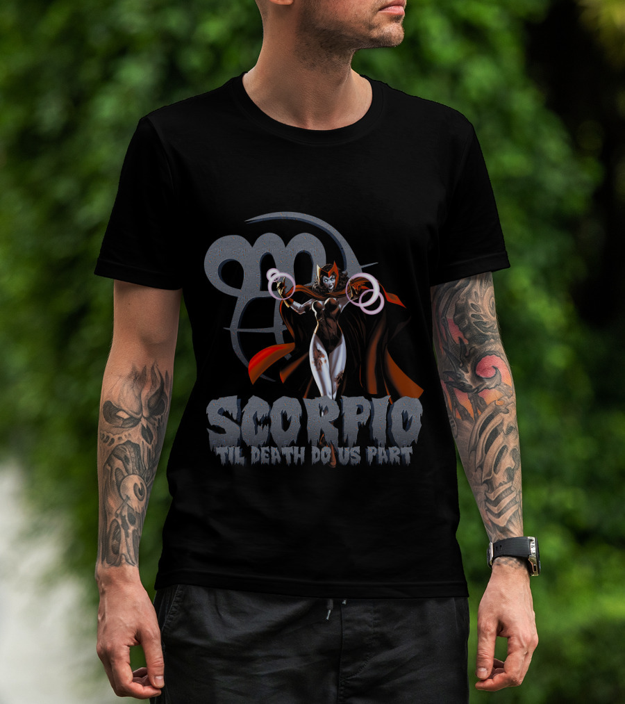 Scarlet Witch Scorpio Til Death Do Us Part Marvel Fans T-Shirt