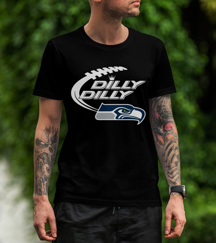 Dilly Dilly Seattle Seahawks Bud Light Football T-Shirt