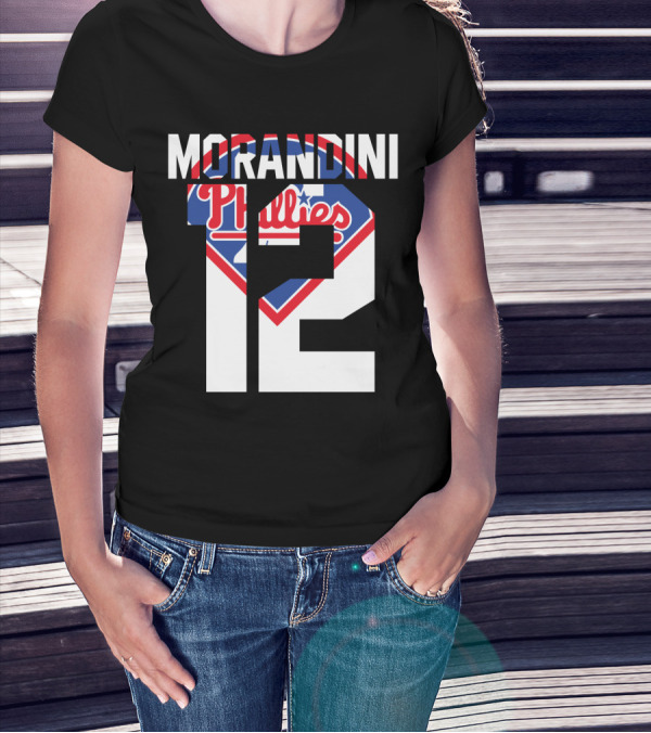 Morandini 12 Philadelphia Phillies 1993 Baseball Team Retro T-Shirt