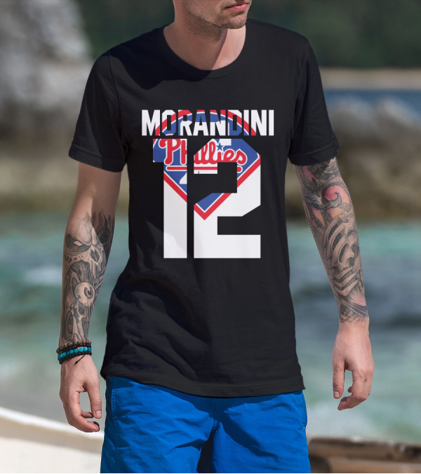 Morandini 12 Philadelphia Phillies 1993 Baseball Team Retro T-Shirt