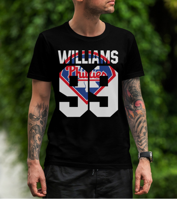 Philadelphia Phillies 1993 Williams 99 Baseball T-Shirt
