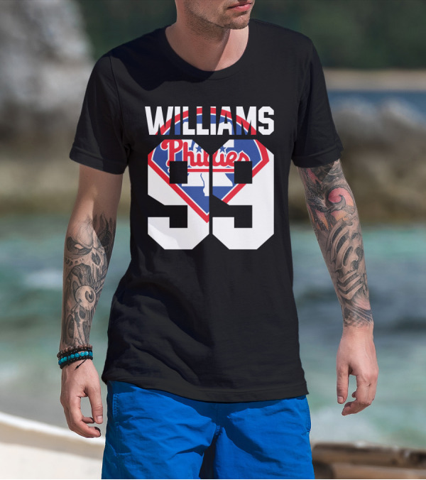Philadelphia Phillies 1993 Williams 99 Baseball T-Shirt