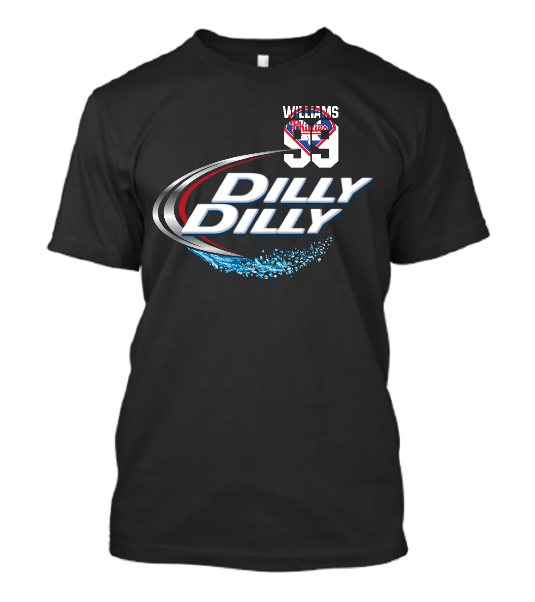 Williams 1993 Philadelphia Phillies 99 Dilly Dilly T-Shirt