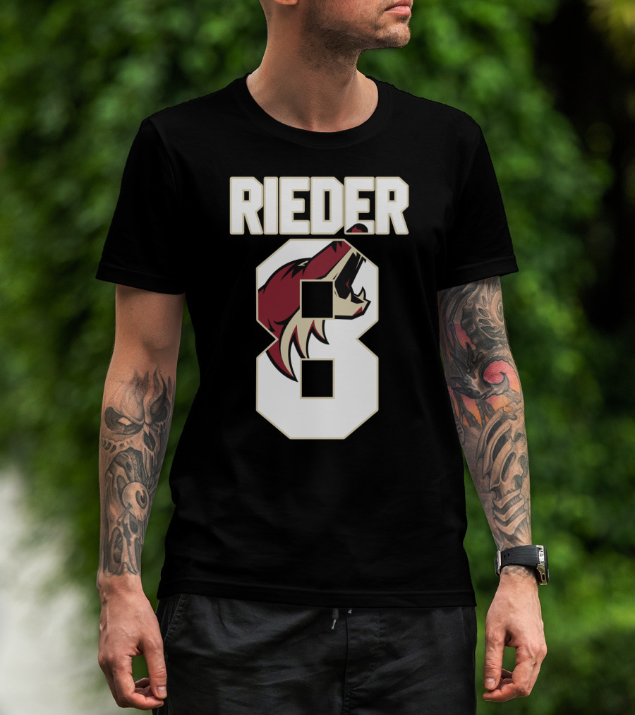 Arizona Coyotes Tobias Rieder Number 8 NHL Team T-Shirt