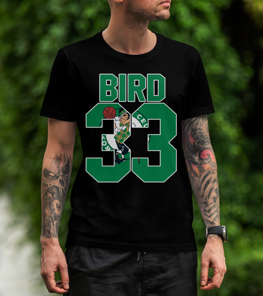 Boston Celtics Bird 33 Retro T-Shirt