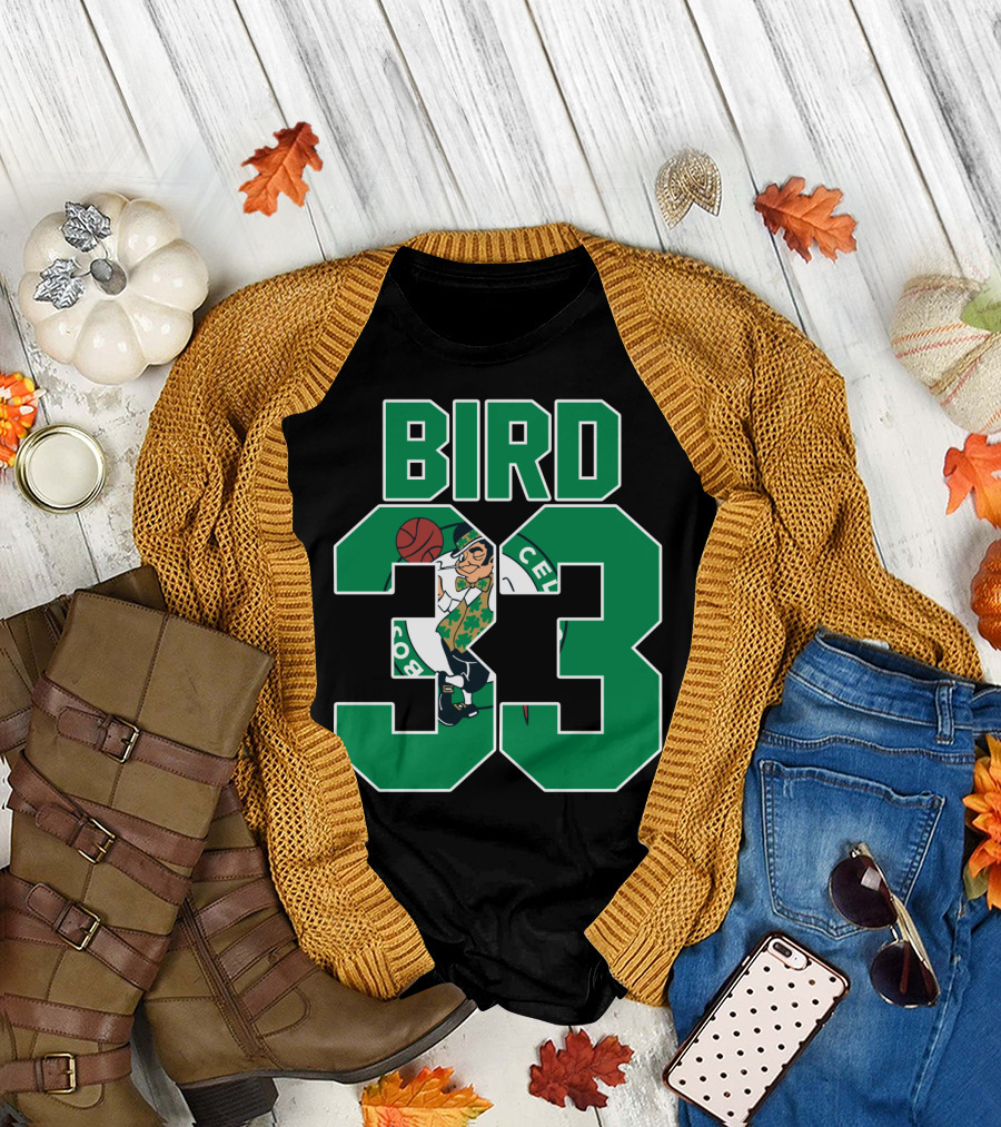 Boston Celtics Bird 33 Retro T-Shirt