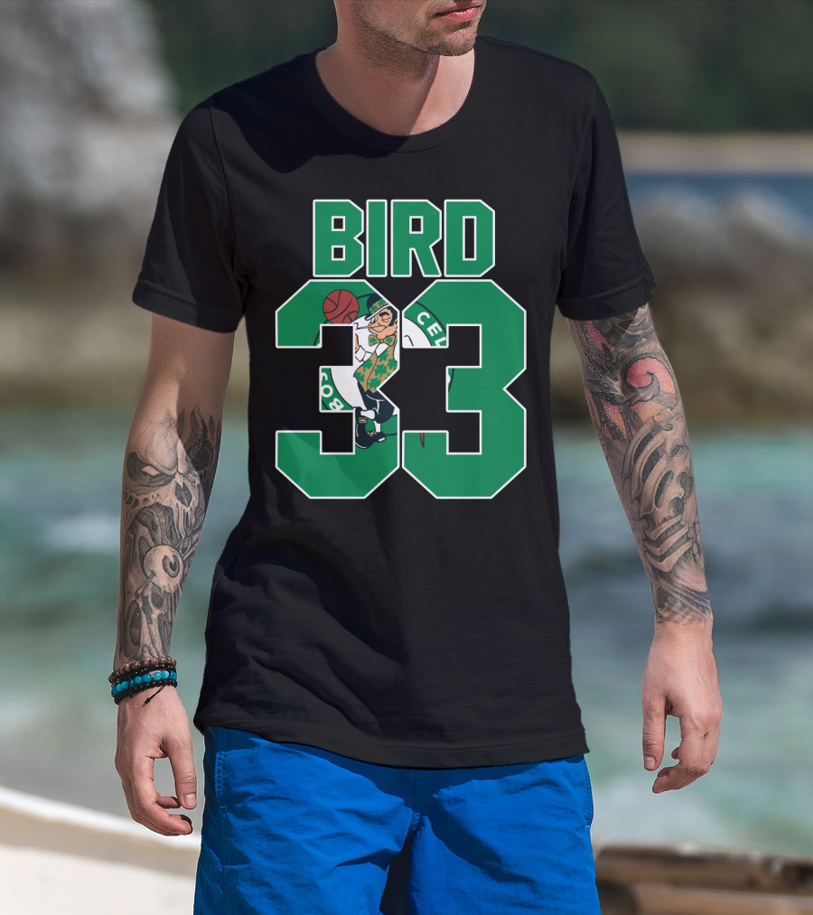 Boston Celtics Bird 33 Retro T-Shirt