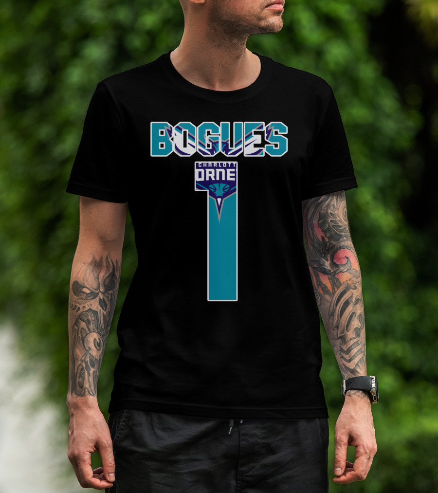 Bogues Number One Charlotte Hornets T-Shirt