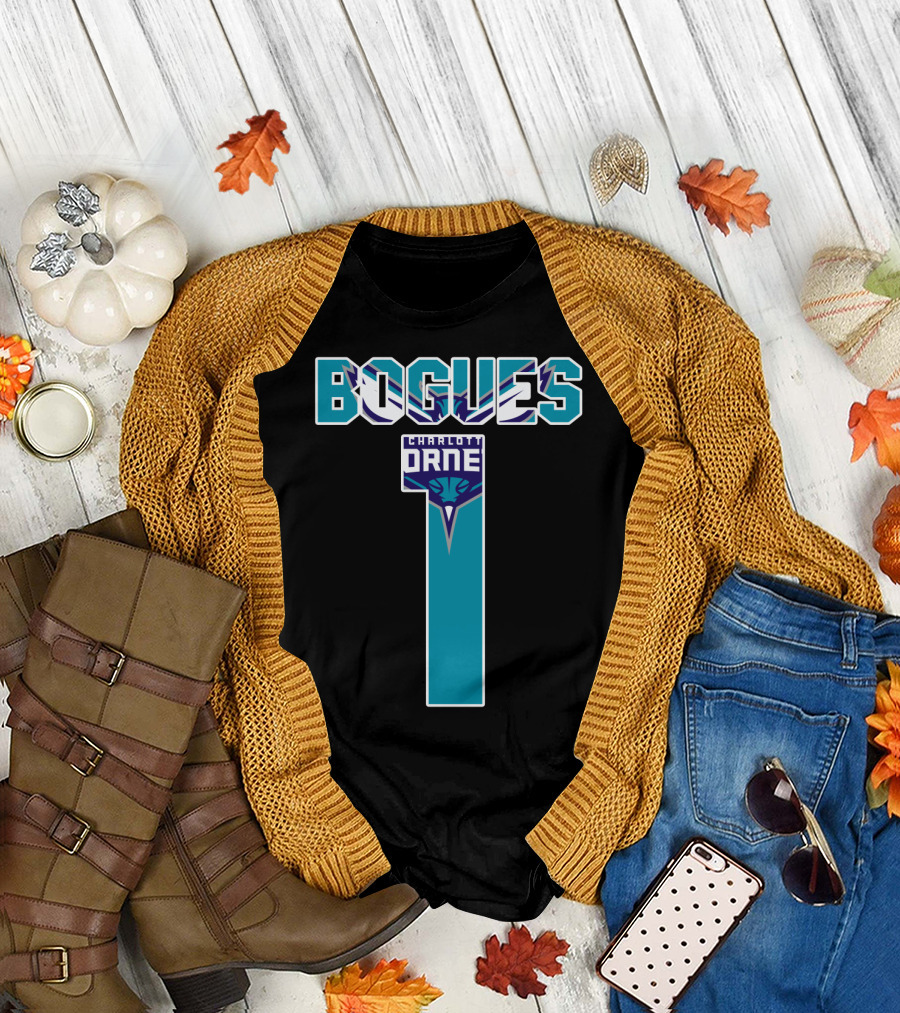 Bogues Number One Charlotte Hornets T-Shirt